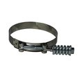 Midland Metal TBolt Hose Clamp, Spring Loaded, 68 Nominal, 3 to 331 ID, 0025 Thickness, 34 Width, 300 Stai 844300
